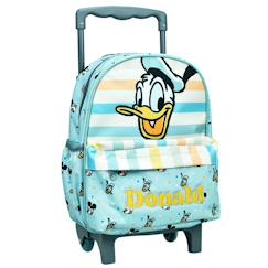 -Sac à roulettes maternelle garçon donald et mickey 30 cm - trolley scolaire enfant