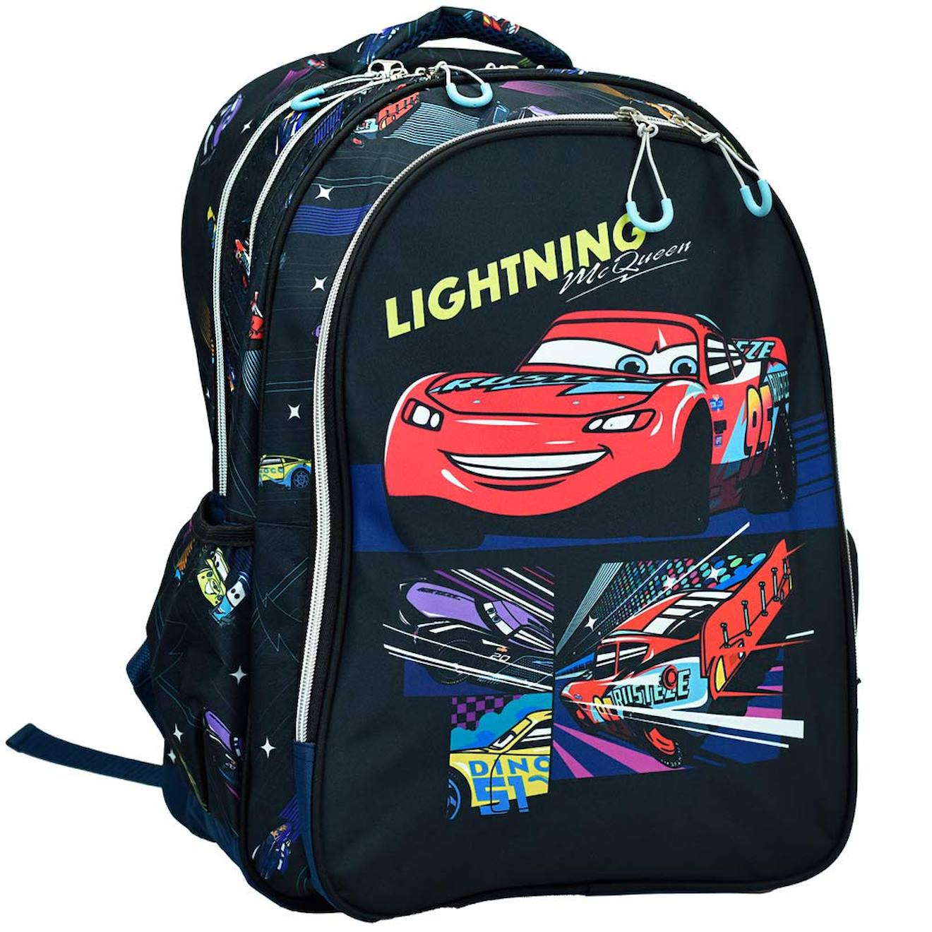 Sac À Dos Garçon Cars Lightning Flash Mcqueen 43 Cm Noir / Rouge / Jaune