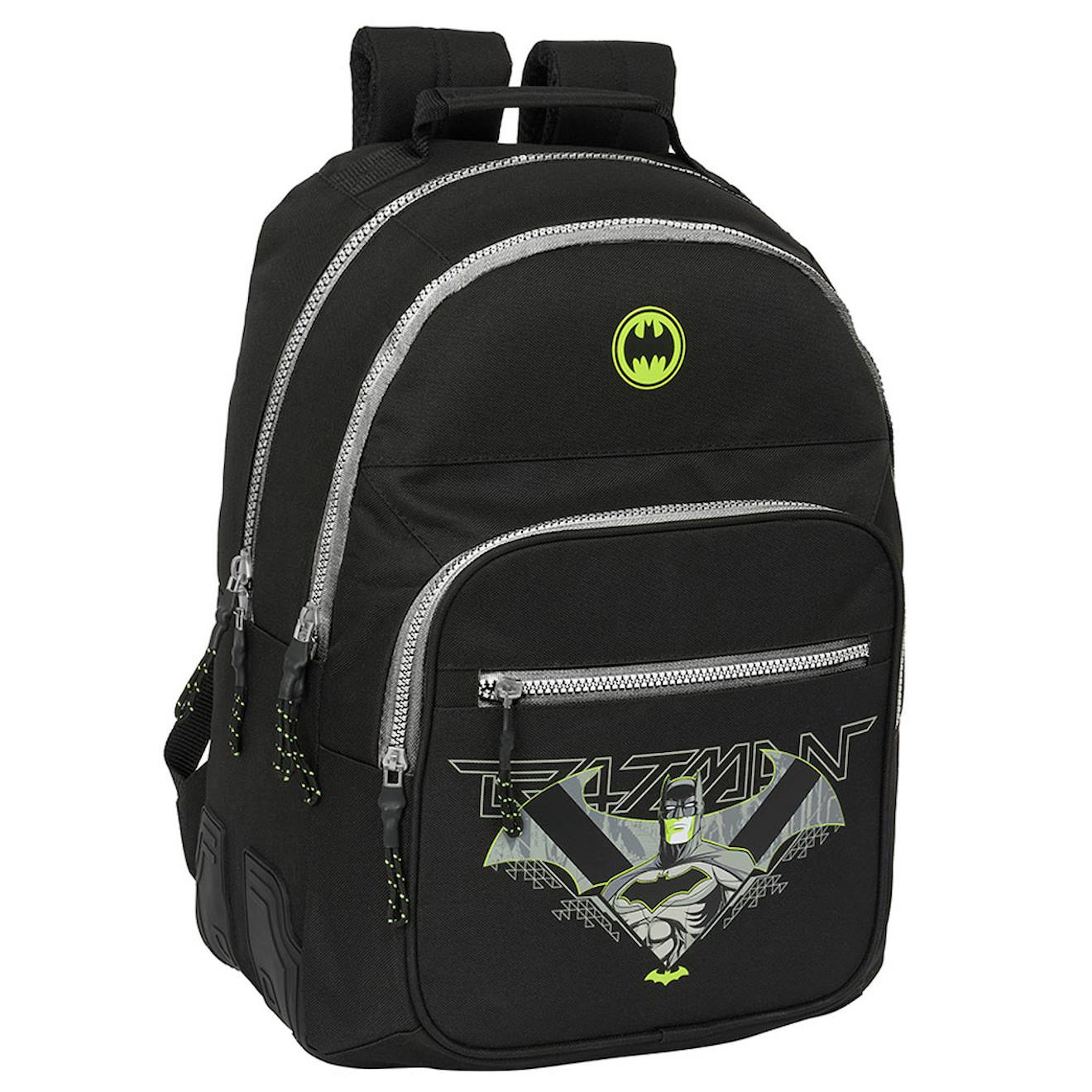 Cartable Garçon Polyester Game Over Batman Noir / Noir / Noir