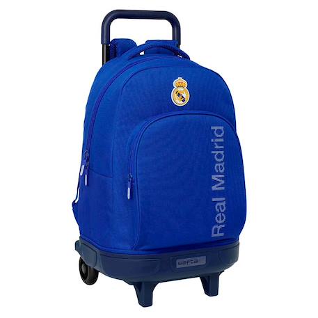 Fille-Accessoires-Cartable, trousse-Sac à dos à roulettes real madrid 45 cm trolley haut de gamme