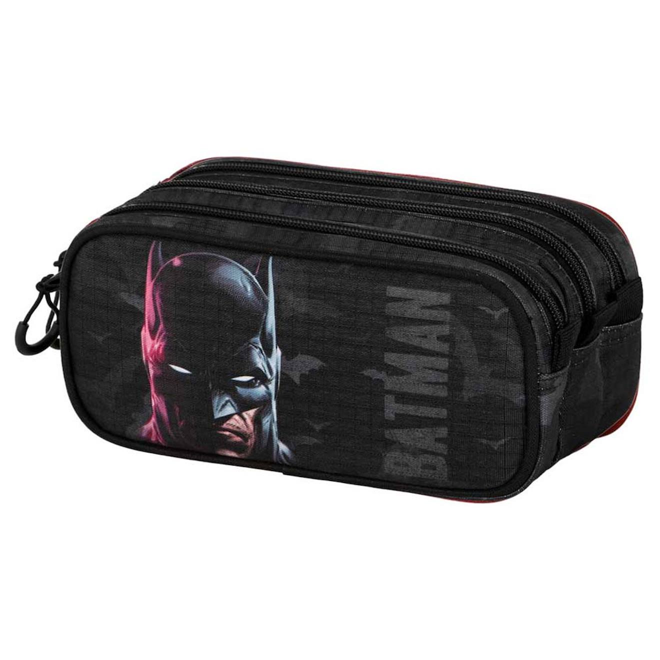 Trousse Batman Noire 22 Cm - 3 Cpt Multicolore