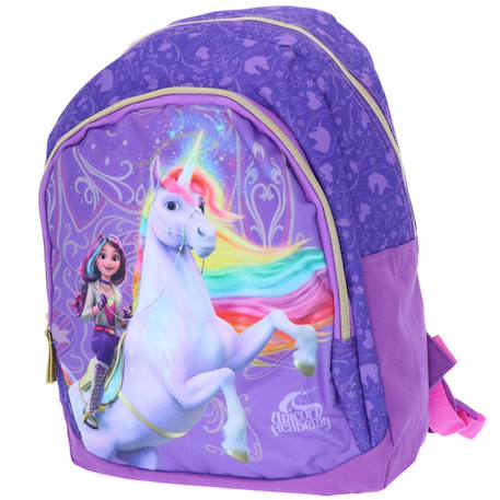 Sac à dos enfant imprimé lécole des licornes 38 cm  - vertbaudet enfant