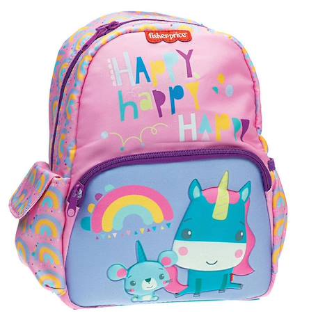 Fille-Accessoires-Cartable, trousse-Sac à dos maternelle licorne imprimé fisher-price 30 cm