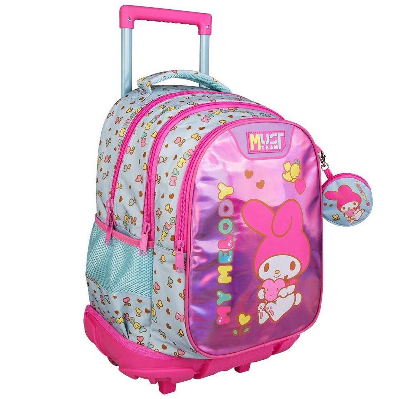 Sac À Dos À Roulettes My Melody 45 Cm Trolley - Hello Kitty Multicolore