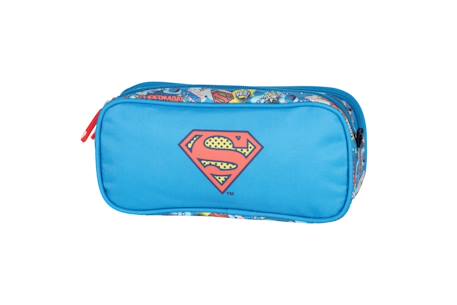 Superman - trousse scolaire enfant - garçon - bleu - 2 compartiments  - vertbaudet enfant