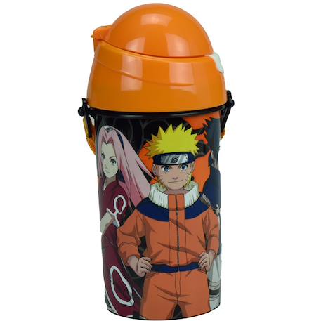 Fille-Accessoires-Bouteille en pvc naruto shippuden à sangle amovible 500 ml