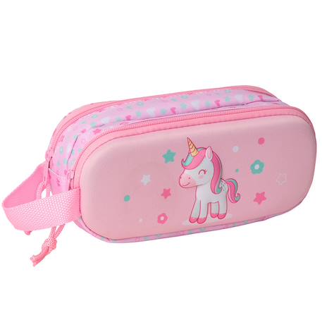 Garçon-Accessoires-Cartable, trousse-Trousse scolaire fille 3d en tissu