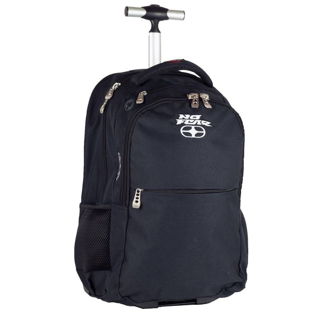 Sac À Dos Trolley Garçon No Fear 48 Cm Noir / Argenté / Blanc