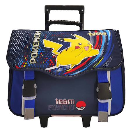 Garçon-Accessoires-Cartable à roulettes polyester team pikachu pokemon