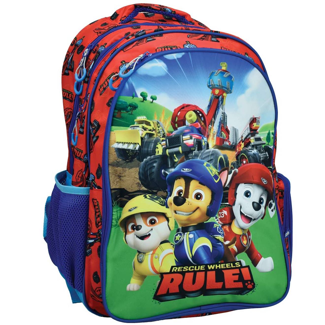 Sac À Dos Enfant Garçon Paw Patrol Rescue Rule Polyester Imprimé Multicolore