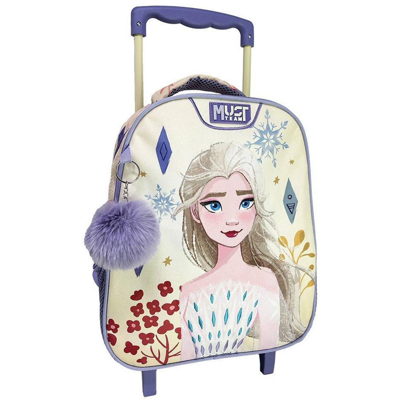 Sac À Dos Trolley La Reine Des Neiges 27 X 10 X 31 Cm 2 Compartiments Must Blanc / Violet / Clair / Blanc