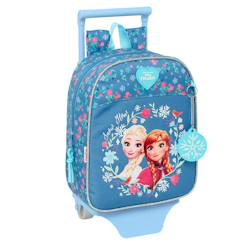 Sac à dos à roulettes maternelle reine des neiges sisters 28 cm trolley haut de gamme  - vertbaudet enfant