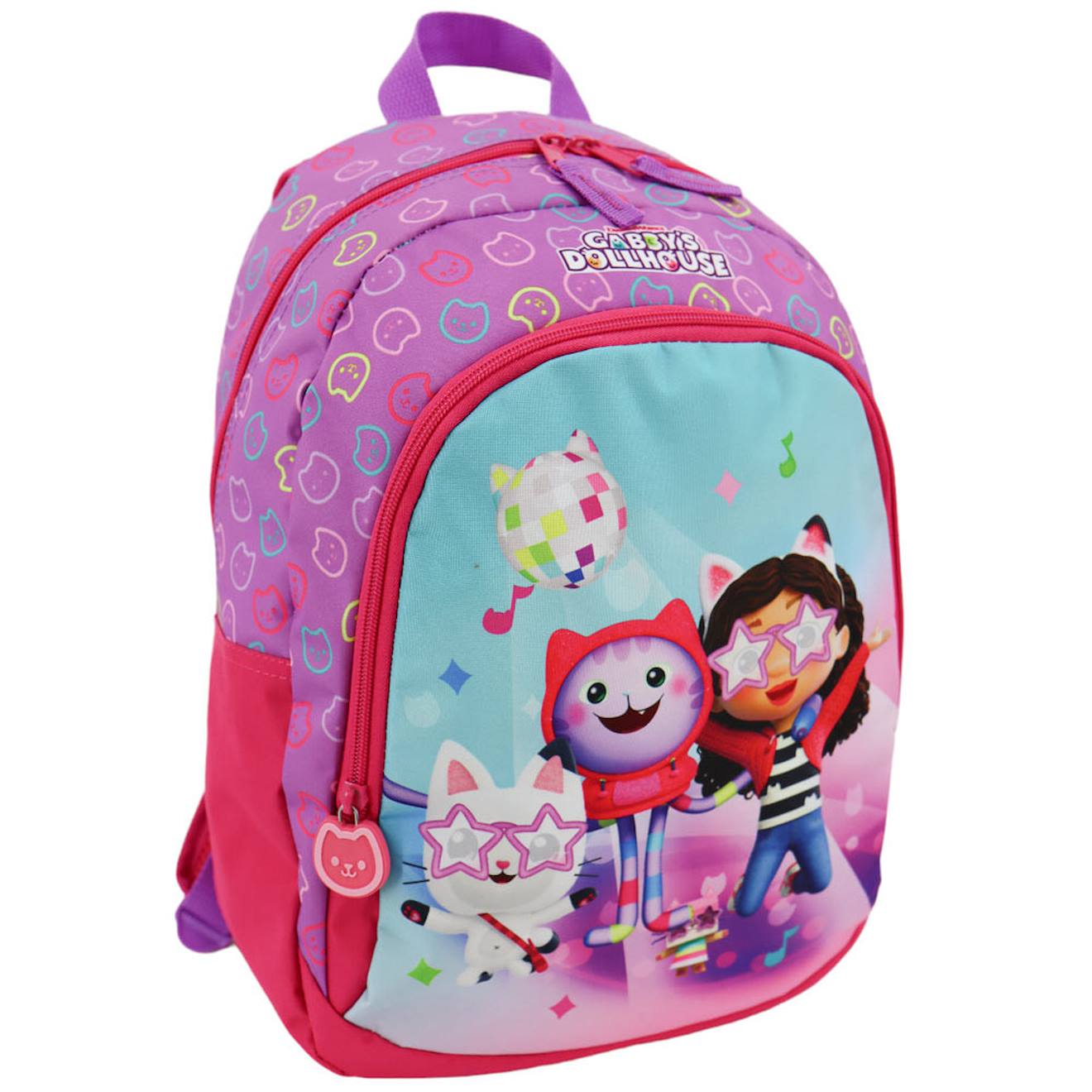 Sac À Dos Enfant Fille Gabby Et La Maison Magique Ambiance Disco 38 Cm Blanc / Rose / Foncé