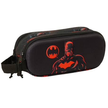 Fille-Accessoires-Cartable, trousse-Trousse batman 3d 21 cm - 2 cpt
