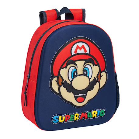 Sac à dos maternelle 3d motif super mario super mario  - vertbaudet enfant