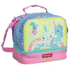 Puériculture-Sac goûter licorne rainbow 21 cm - sac déjeuner