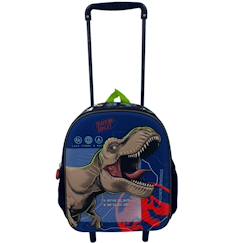 -Sac à dos trolley garçon jurassic world devant 3d moulé en synthétique