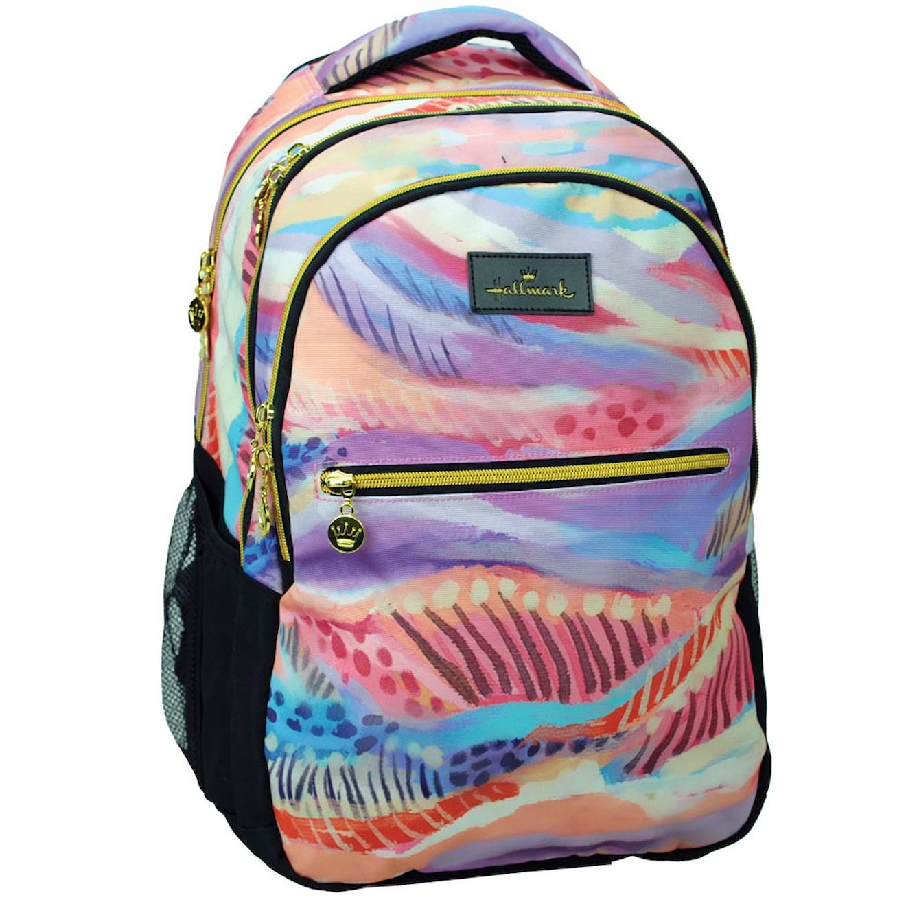 Sac À Dos École Hallmark Paysage Abstrait 43 Cm – 2 Compartiments Zippés Multicolore