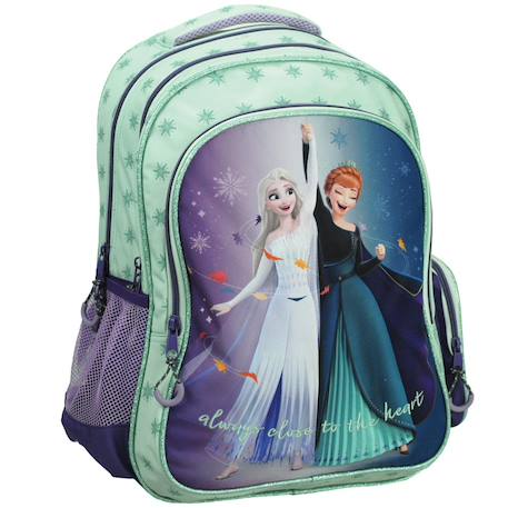 Fille-Sac à dos scolaire gim imprimé reine des neiges en tissu synthétique