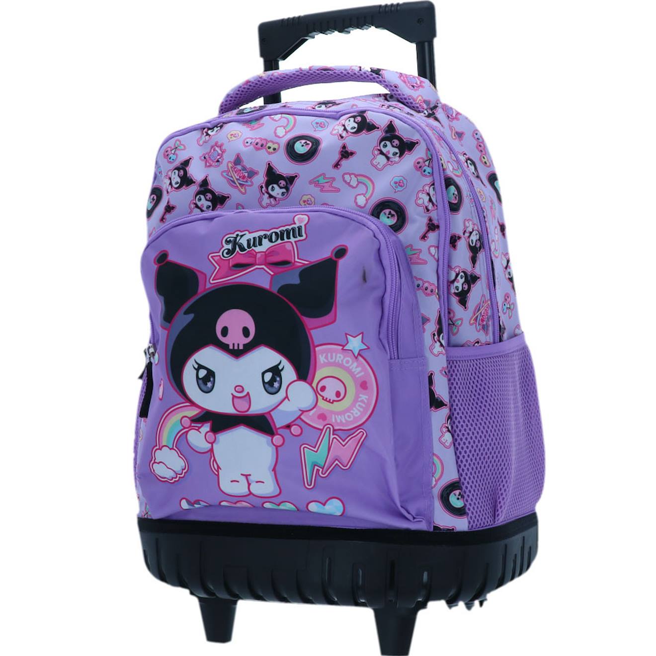 Sac À Roulettes Fille Kuromi – 43 X 33 X 20 Cm, 29 L Noir / Rose / Foncé / Gris