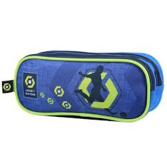 Jouet-Matériel scolaire-Trousse zippée ligue 1 – 2 compartiments rectangulaire 23 cm - bagtrotter