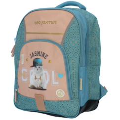 Sac à dos enfant teo jasmin jasmine cat 42 cm à 2 compartiments zippés  - vertbaudet enfant