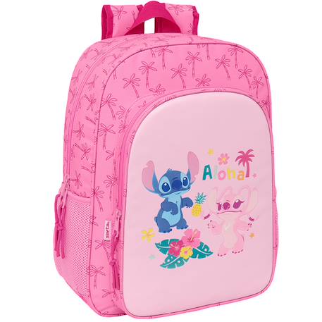 Sac à dos enfant lilo & stitch 19l thème tropical aloha 42 cm  - vertbaudet enfant