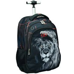 Sac à dos à roulettes fille - imprimé lion king of jungle  - vertbaudet enfant