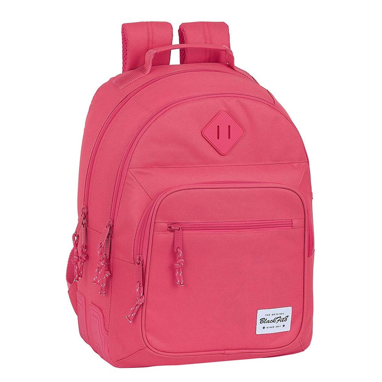 Sac À Dos Scolaire Fille Blackfit8 Couleur Fraise 2 Compartiments 42 Cm Rose