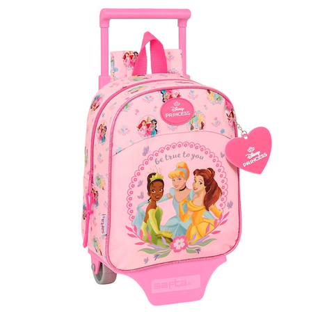 Fille-Sac à dos à roulettes maternelle princesse disney 28 cm trolley haut de gamme