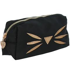 Jouet-Trousse rectangulaire miss limonade motif chat pailleté 22 cm