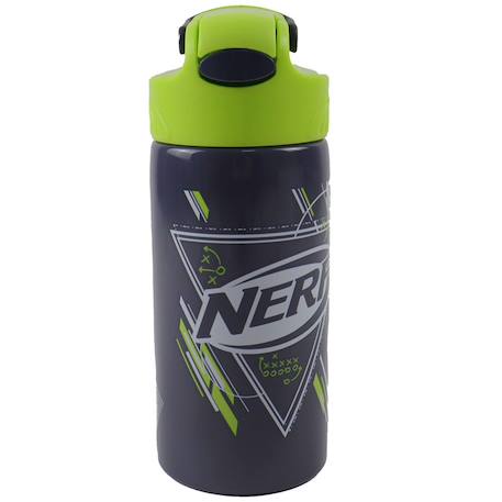Garçon-Accessoires-Gourde inox nerf 500 ml – fermeture à clapet, bec intégré