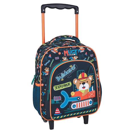 Garçon-Accessoires-Sac à dos chariot maternelle bulldozer avec led à tapoter