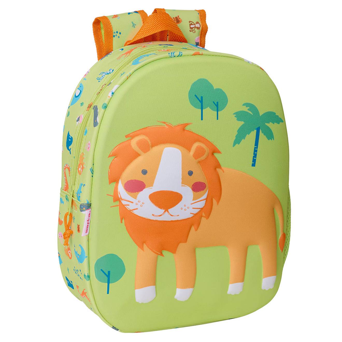 Sac À Dos Lion Savane 3d 33 Cm Maternelle Multicolore