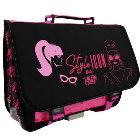 Fille-Accessoires-Cartable scolaire barbie en textile avec imprimés style icon