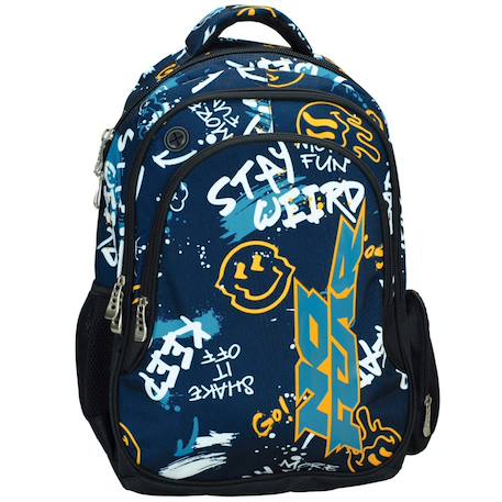 Garçon-Sac à dos scolaire garçon emoji graffiti no fear 43 cm