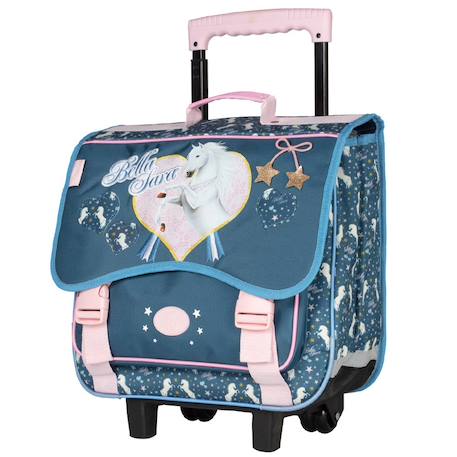 Fille-Accessoires-Cartable trolley fille bella sara imprimé cheval 38 cm