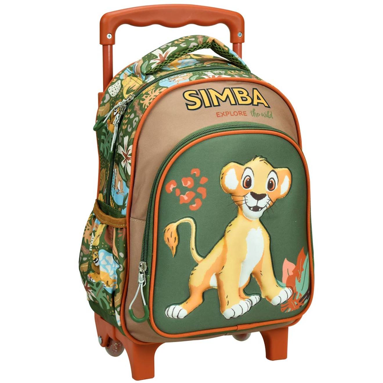 Sac À Dos À Roulettes Enfant Fille - Roi Lion Simba - Licence Disney Multicolore