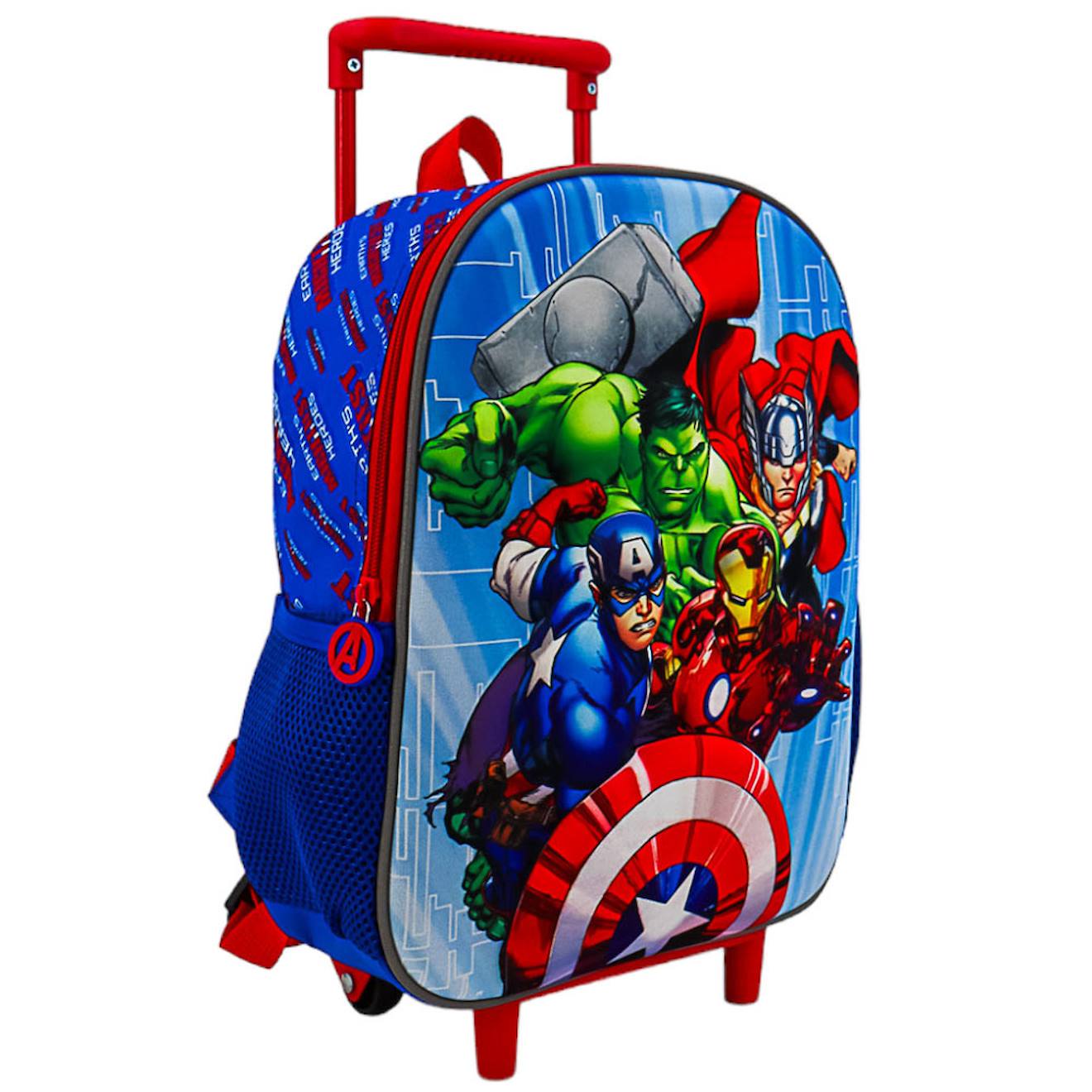 Sac Dos Roulettes Garon Avengers Imprim 3d Bleu Rouge Blanc 26 €