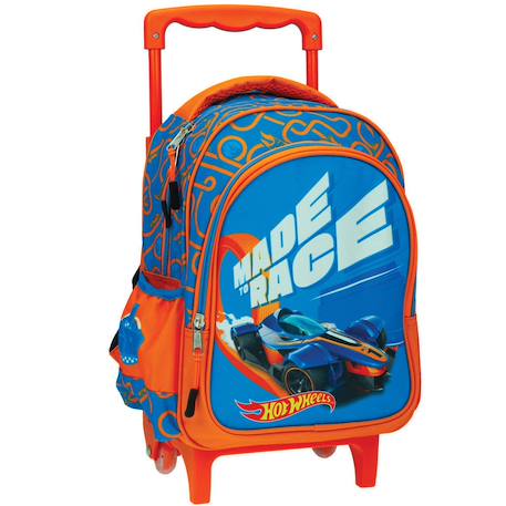 Garçon-Accessoires-Fourniture scolaire-Sac à dos garçon avec roulettes et poignée télescopique hot wheels maternelle 30 cm