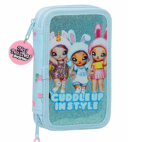 Trousse à fermeture zippée 2 compartiments 19 cm na! Na!  - vertbaudet enfant