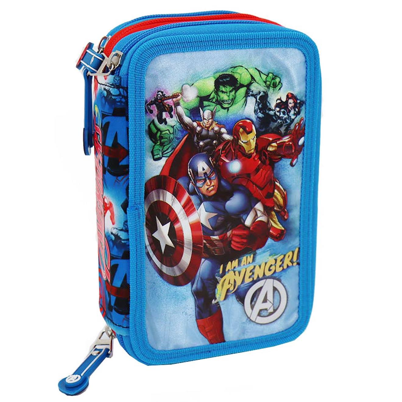 Trousse Garon Avengers Avec Compartiments Remplis 20 Cm Bleu Rouge 26 €