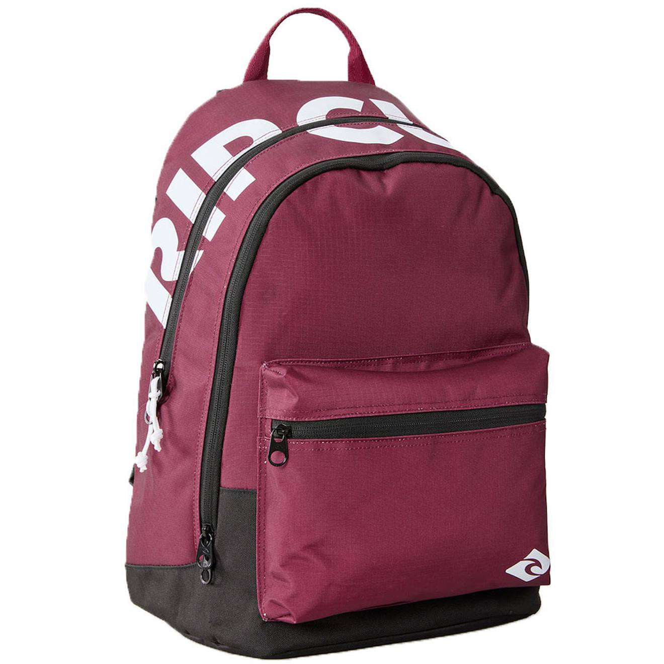 Sac À Dos Rip Curl Double Dome Pro 42 Cm – 2 Compartiments Zippés Noir / Bordeaux / Bleu Sac À Dos Rip Curl Double Dome Pro 42 Cm – 2 Compartiments Zippés Noir / Bordeaux / Bleu