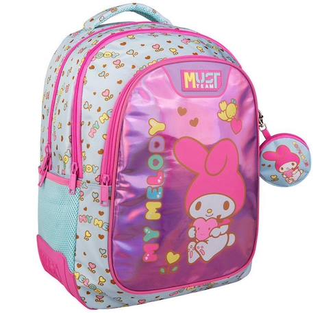 Sac à dos primaire hello kitty my melody 43 cm – 2 compartiments 25 l hello kitty  - vertbaudet enfant