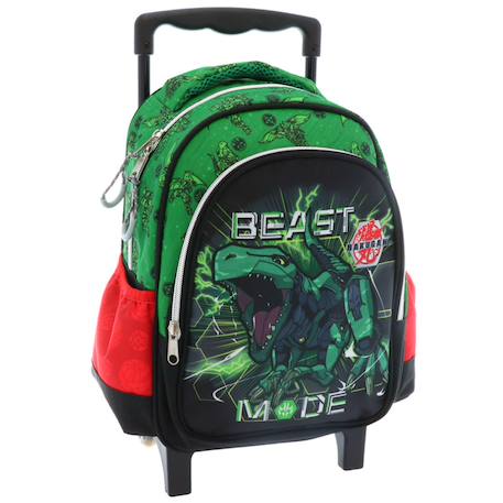 Garçon-Accessoires-Trolley scolaire bakugan à pvc laminé et poignée télescopique