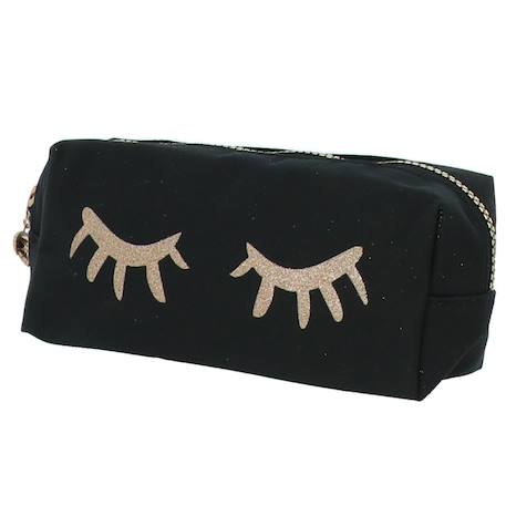 Garçon-Accessoires-Cartable, trousse-Trousse rectangulaire textile mat miss lemonade à paillettes