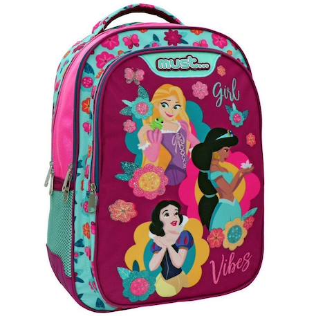 Fille-Accessoires-Fourniture scolaire-Cartable-Cartable fille disney princess imprimé princesse en polyester paillettes