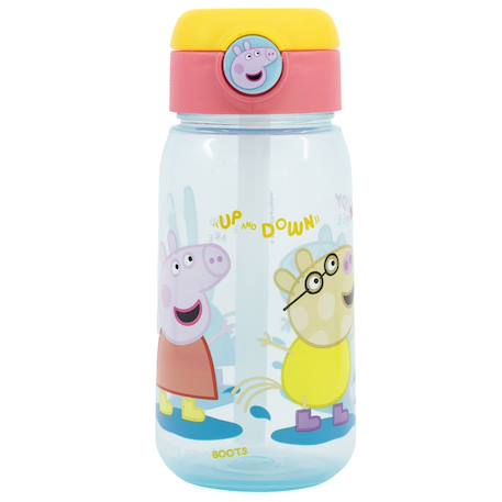 Garçon-Accessoires-Gourde enfant fille peppa pig 510 ml avec paille et clapet anti-fuite