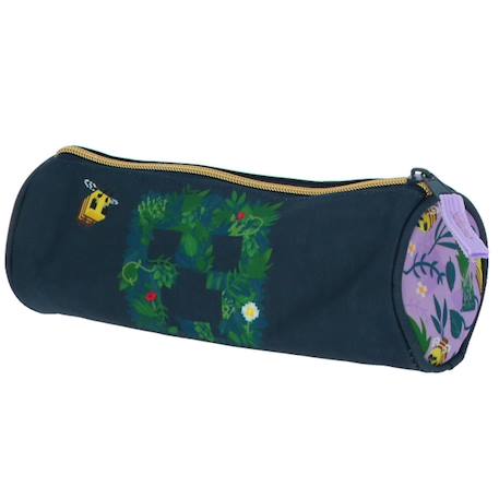 Trousse ronde textile minecraft motif creeper floral  - vertbaudet enfant