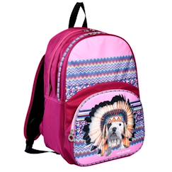 Sac à dos fille téo jasmin apache 45 cm – 2 compartiments zippés teo_jasmin  - vertbaudet enfant